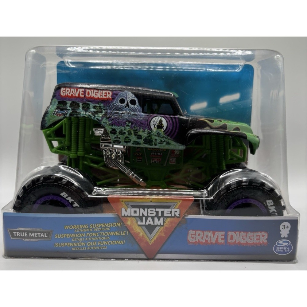 Monster Jam GRAVE DIGGER Monster Truck True Metal Die-Cast‎ 1:24 Scale